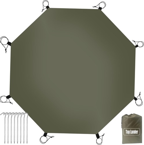Octagonal camping groundsheet - camping,