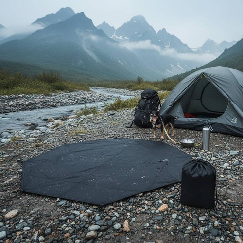 Pyramid tent footprint - tent,